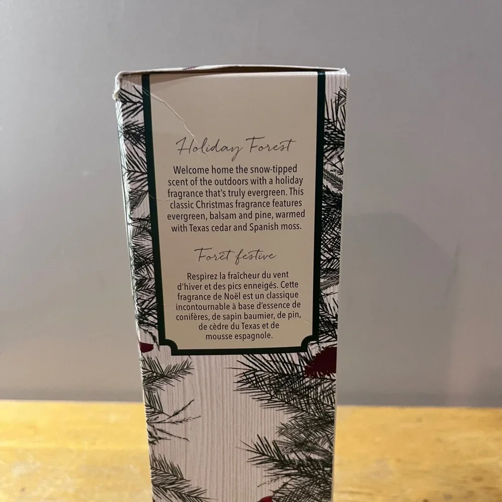 Pier 1 Imports Holiday Forest Reed Diffuser Set 10oz Christmas Evergreen Scent